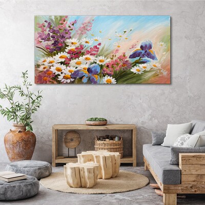 Foto auf leinwand Frühlingsblumenstrauß in der Sonne