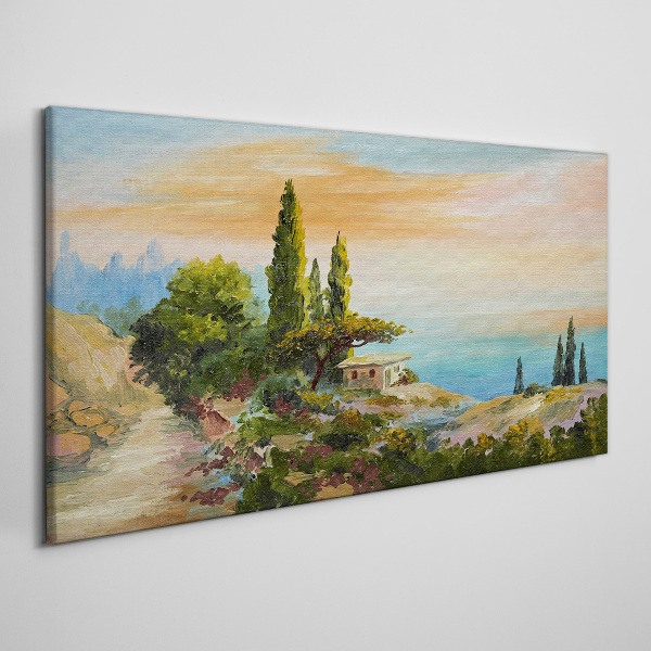 Foto auf leinwand Eine friedliche Küstenlandschaft
