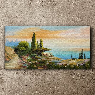 Foto auf leinwand Eine friedliche Küstenlandschaft