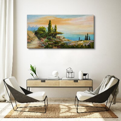 Foto auf leinwand Eine friedliche Küstenlandschaft