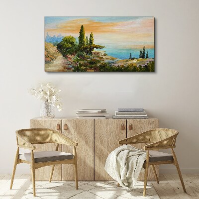 Foto auf leinwand Eine friedliche Küstenlandschaft