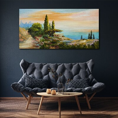 Foto auf leinwand Eine friedliche Küstenlandschaft