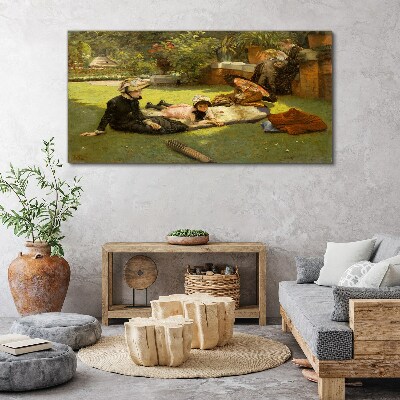 Foto auf leinwand Sommernachmittag im Garten