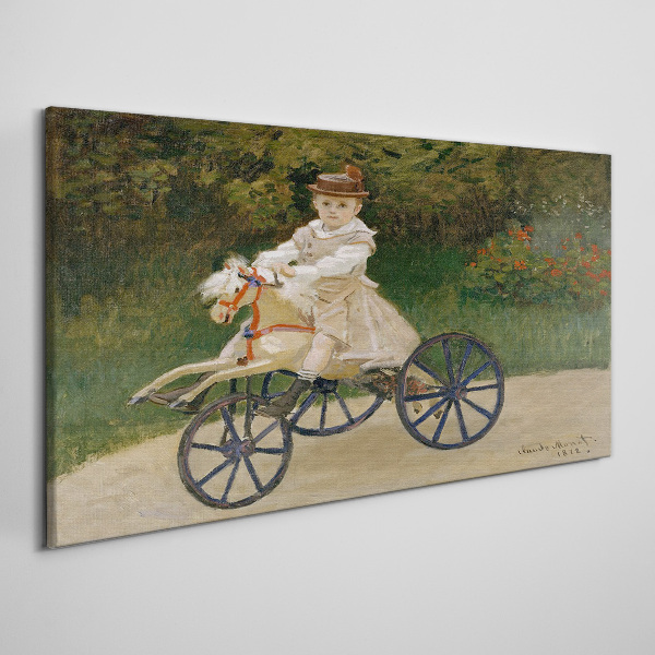 Bild auf leinwand Porträt von Baby Monet