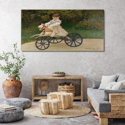 Bild auf leinwand Porträt von Baby Monet