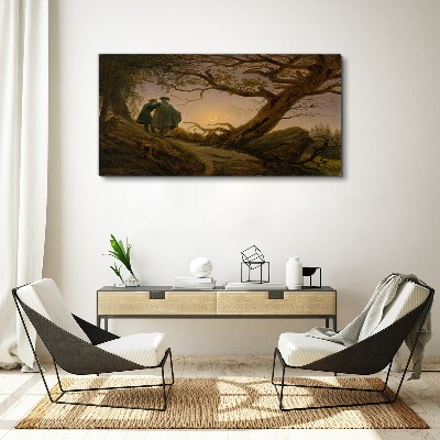 Foto auf leinwand Sonnenuntergang über der Landschaft