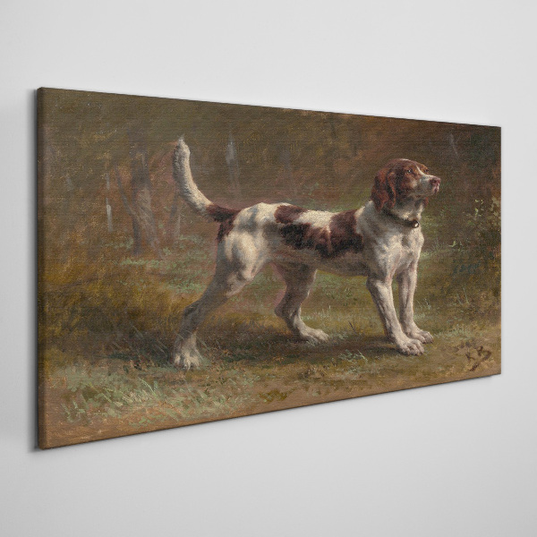Foto auf leinwand Porträt eines Hundes in der Natur