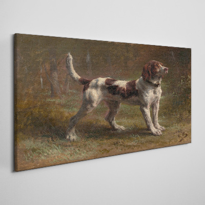 Foto auf leinwand Porträt eines Hundes in der Natur