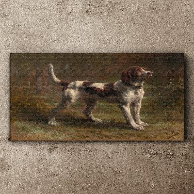 Foto auf leinwand Porträt eines Hundes in der Natur