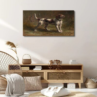 Foto auf leinwand Porträt eines Hundes in der Natur
