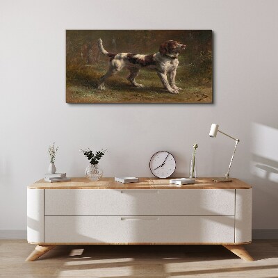 Foto auf leinwand Porträt eines Hundes in der Natur