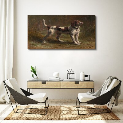 Foto auf leinwand Porträt eines Hundes in der Natur