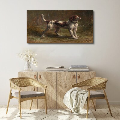Foto auf leinwand Porträt eines Hundes in der Natur