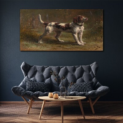 Foto auf leinwand Porträt eines Hundes in der Natur