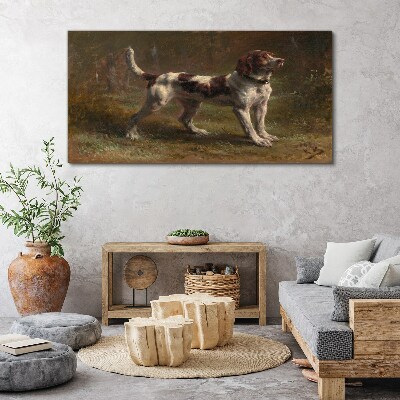 Foto auf leinwand Porträt eines Hundes in der Natur