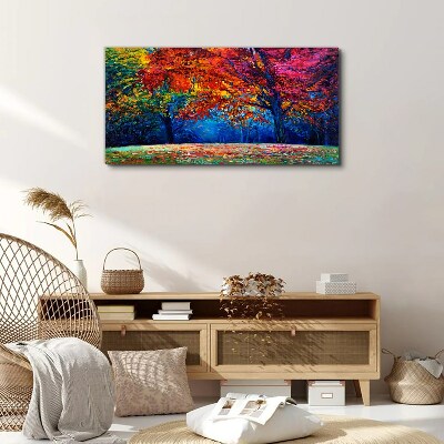 Foto auf leinwand Farbenfrohe Herbstlandschaft
