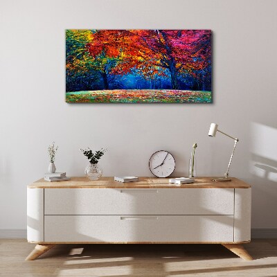 Foto auf leinwand Farbenfrohe Herbstlandschaft