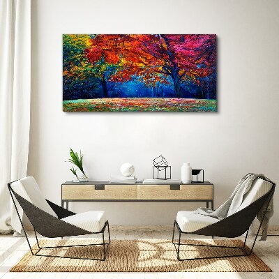 Foto auf leinwand Farbenfrohe Herbstlandschaft