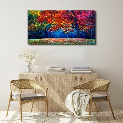 Foto auf leinwand Farbenfrohe Herbstlandschaft