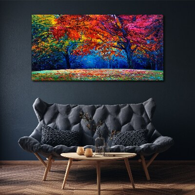 Foto auf leinwand Farbenfrohe Herbstlandschaft