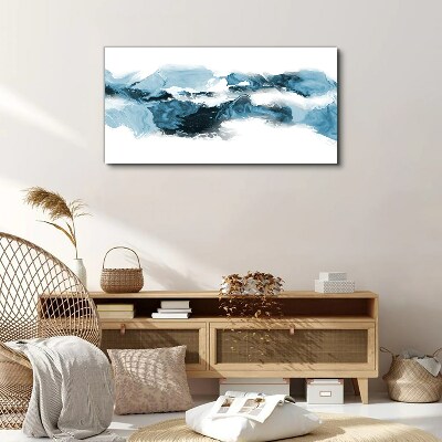Bild auf leinwand Meereswellen in Blautönen