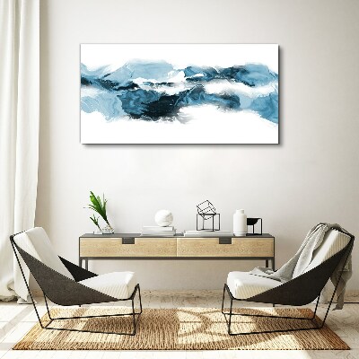 Bild auf leinwand Meereswellen in Blautönen