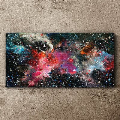 Foto auf leinwand Kosmische Explosion der Farben