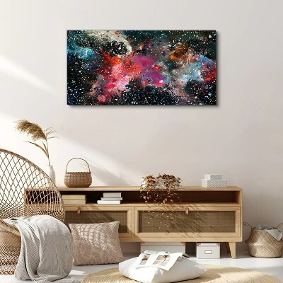 Foto auf leinwand Kosmische Explosion der Farben