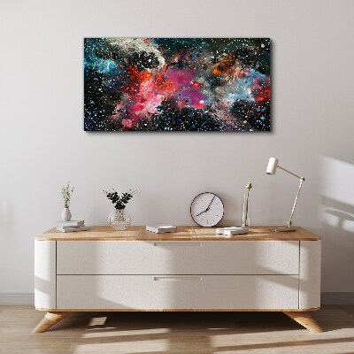Foto auf leinwand Kosmische Explosion der Farben