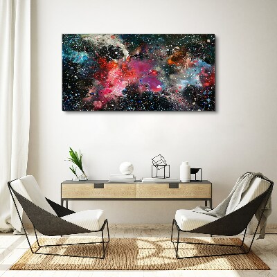 Foto auf leinwand Kosmische Explosion der Farben