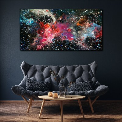 Foto auf leinwand Kosmische Explosion der Farben