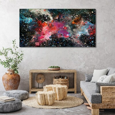 Foto auf leinwand Kosmische Explosion der Farben