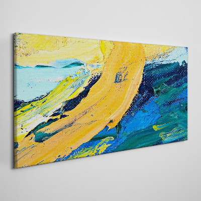 Foto auf leinwand Eine Welle von Farben in Bewegung