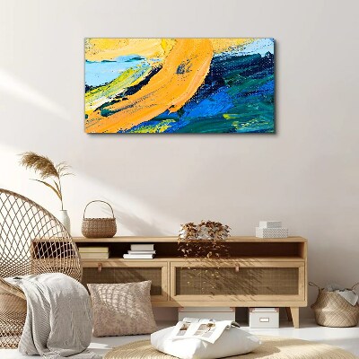Foto auf leinwand Eine Welle von Farben in Bewegung