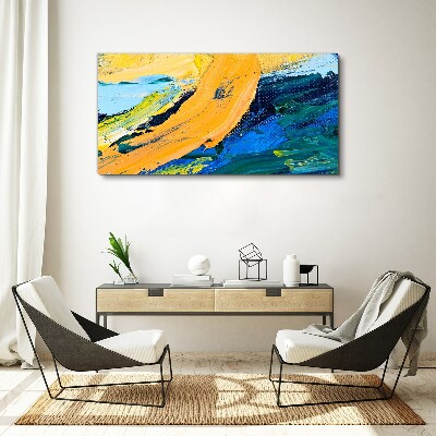 Foto auf leinwand Eine Welle von Farben in Bewegung