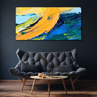 Foto auf leinwand Eine Welle von Farben in Bewegung