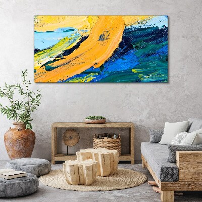 Foto auf leinwand Eine Welle von Farben in Bewegung