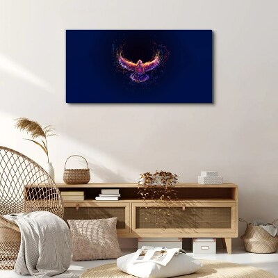 Foto auf leinwand Vogel in Flammen