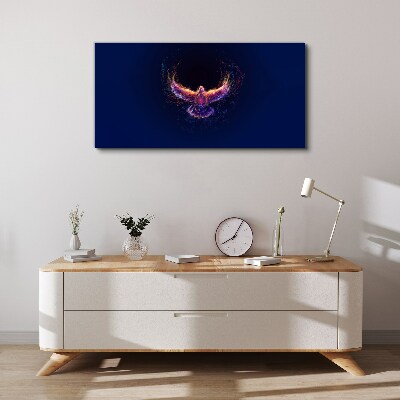 Foto auf leinwand Vogel in Flammen