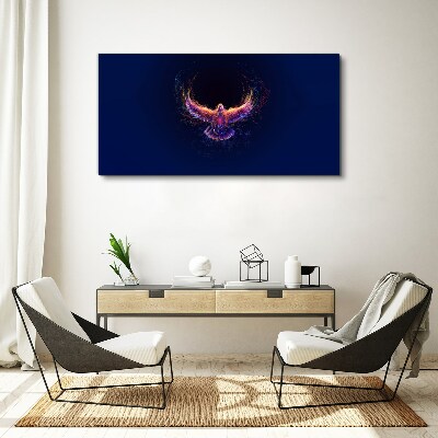 Foto auf leinwand Vogel in Flammen