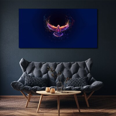 Foto auf leinwand Vogel in Flammen