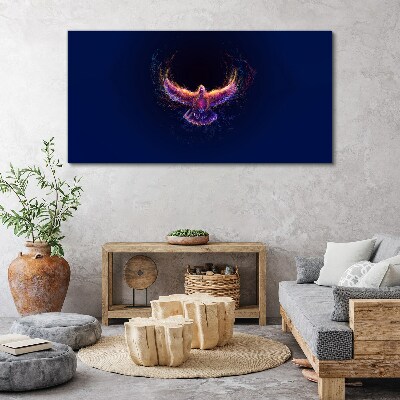 Foto auf leinwand Vogel in Flammen