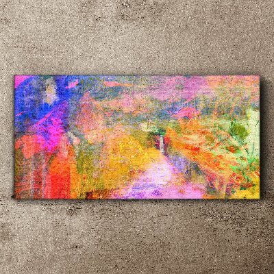 Foto auf leinwand Bunte abstrakte Landschaft