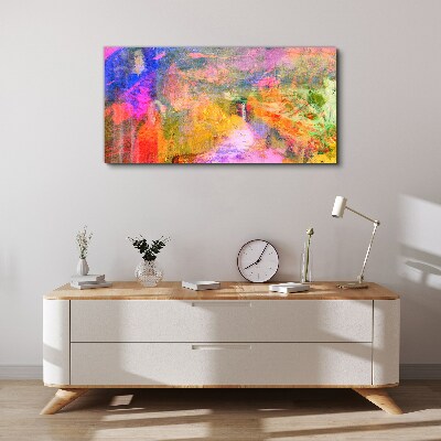 Foto auf leinwand Bunte abstrakte Landschaft
