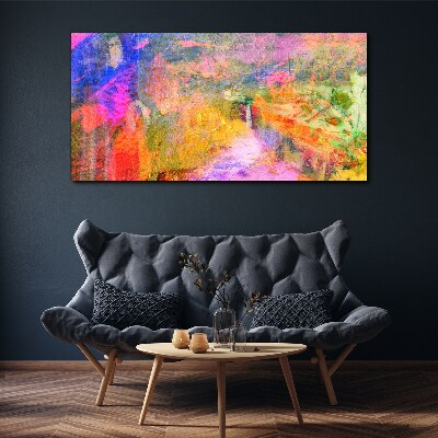 Foto auf leinwand Bunte abstrakte Landschaft