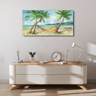 Bild auf leinwand Entspannung am tropischen Strand