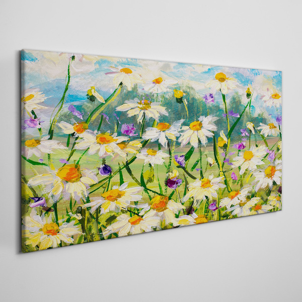 Foto leinwand Ein Blumenparadies in der Sommersonne