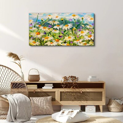 Foto leinwand Ein Blumenparadies in der Sommersonne