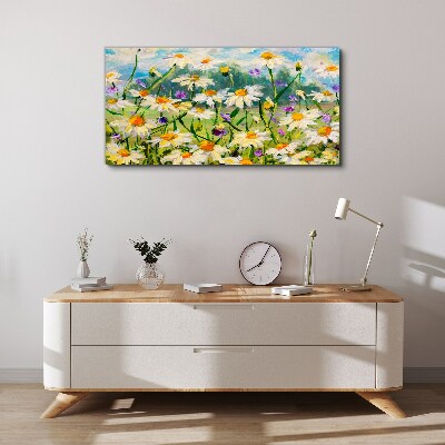 Foto leinwand Ein Blumenparadies in der Sommersonne