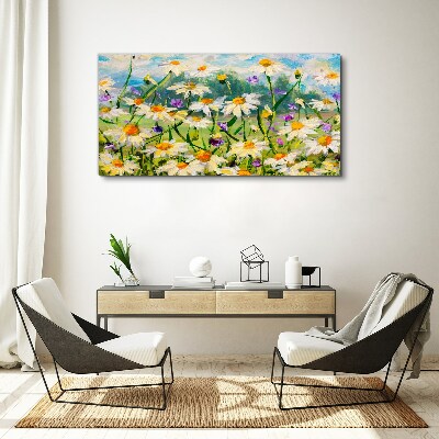 Foto leinwand Ein Blumenparadies in der Sommersonne